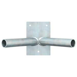 vidaXL Držač zastave Srebrno 11.5 x 7.5 cm Čelik