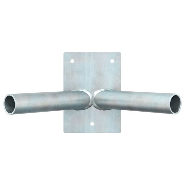 vidaXL Držač zastave Srebrno 11.5 x 7.5 cm Čelik