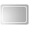 vidaXL LED kupaonsko ogledalo s ogledalom *Transparent*an 70 x 50 cm