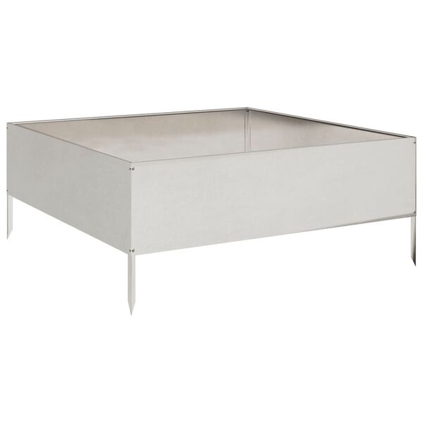 vidaXL Povi&scaron;ena vrtna gredica 100x100x25 cm nehrđajući čelik