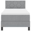 vidaXL Krevet s opruga kutije Svjetlosiva 80 x 200 cm tkanina