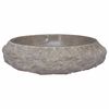 vidaXL Umivaonik sivi &Oslash; 40 x 12 cm mramorni