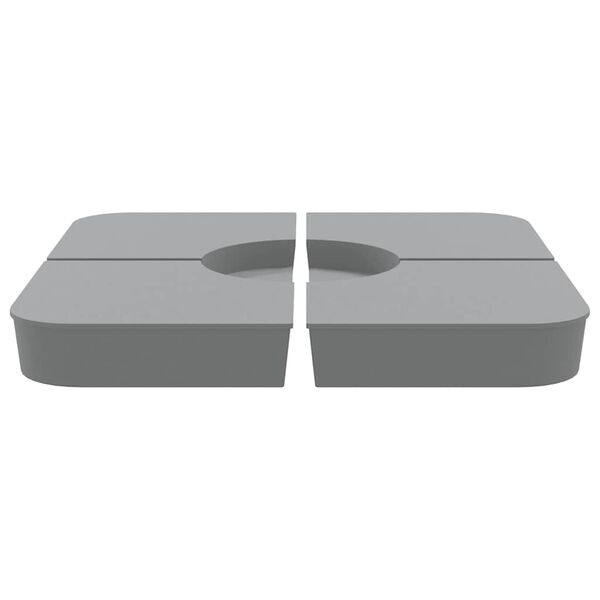 vidaXL 4-dijelni set suncobrana za križni suncobran 100 kg PP