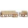 vidaXL Set vanjskih sofa 7 kom. Prirodna i bež