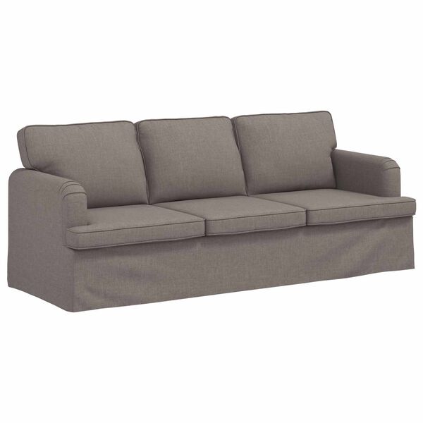 vidaXL Sofa Sivo-smeđa 201 x 80 x 85 cm tkanina