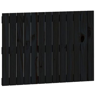 vidaXL Uzglavlje za krevet Crno 82,5x3x60 cm od masivne borovine