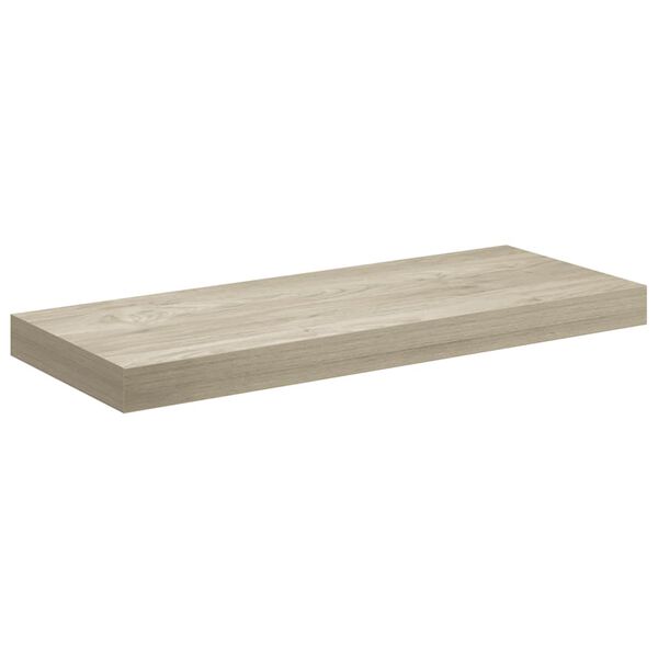 vidaXL Plutajuća zidna polica boja hrasta 60 x 23,5 x 3,8 cm MDF