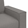 vidaXL Sofa 3 pcs Sivo-smeđa Platnasta tkanina