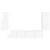 vidaXL Set zidnog ormarića za TV Zidne 4 pcs Visoki sjaj bijela