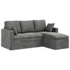 vidaXL Sofa Tamno siva 198 x 134 x 80 cm Bar&scaron;un