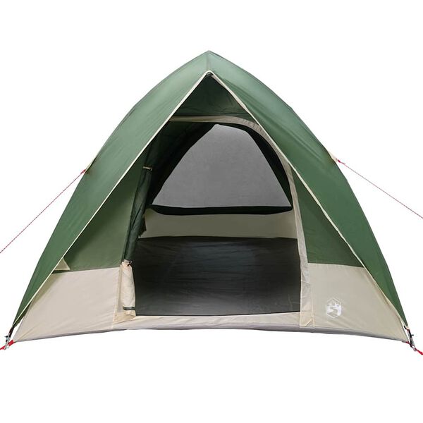 vidaXL Kamping &scaron;ator s krovom Zelena 320 x 275 x 190 cm taft