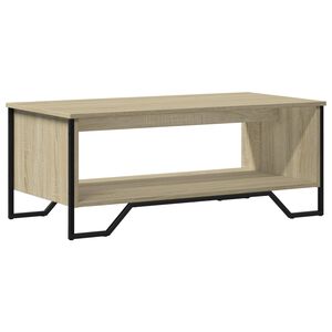 vidaXL Stolić za kavu boja hrasta 100 x 51 x 40 cm konstruirano drvo