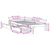 vidaXL Okvir kreveta s ladicama bez madraca 75x190 cm