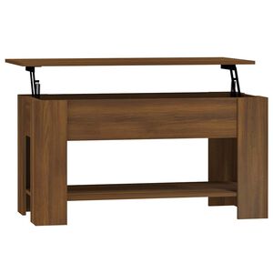 vidaXL Stolić za kavu smeđa boja hrasta 101x49x52 cm konstruirano drvo