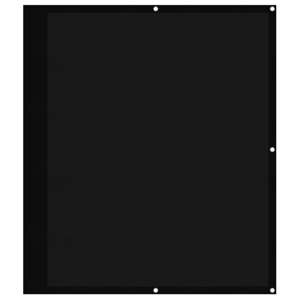 vidaXL Balkonski zaslon crni 120x700 cm 100 % poliester Oxford