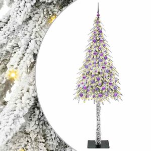 vidaXL Božićno drvce s 300 LED svjetlima Bijelo 210 cm PE i čelik