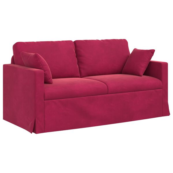 vidaXL Sofa Vinska crvena