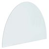 vidaXL Staklena ploča za kamin *Transparent*an 800 x 600 mm Stakl