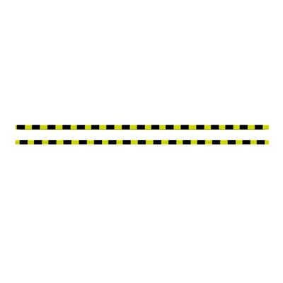 vidaXL Kutni štitnici 2 kom žuto-crni 6 x 2 x 101,5 cm PU