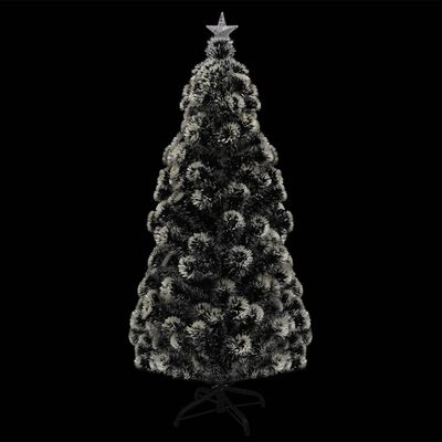 vidaXL Osvijetljeno božićno drvce sa stalkom 180 cm optička vlakna