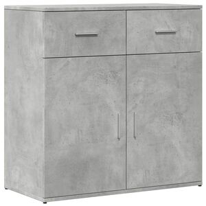 vidaXL Komoda siva boja betona 79x38x80 cm od konstruiranog drva