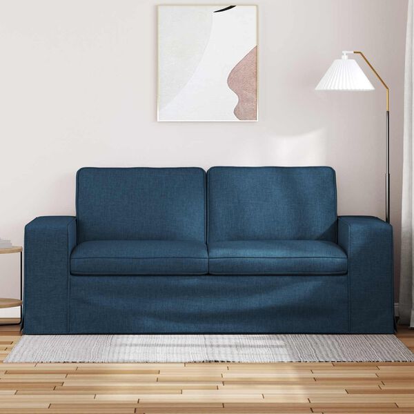 vidaXL Sofa 140cm Plava Metal