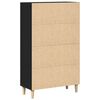 vidaXL Highboard Crni hrast 70 x 31 x 115 cm Konstruirano drvo
