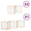 vidaXL Vrata za pse s vrata&scaron;cima 15 panela sklopiva 750 cm drvo topole