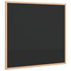 vidaXL Ploča za pisanje kredom s okvirom od masivnog borovog drva crna 60x55 cm