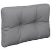 vidaXL Jastuk za palete sivi 60 x 40 x 12 cm od tkanine