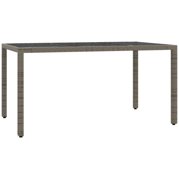 vidaXL 7-dijelni vrtni blagovaonski set sivi od poliratana