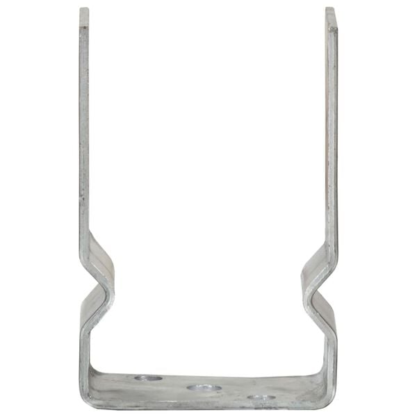 vidaXL Sidra za ogradu 12 kom srebrna 9 x 6 x 15 cm pocinčani čelik