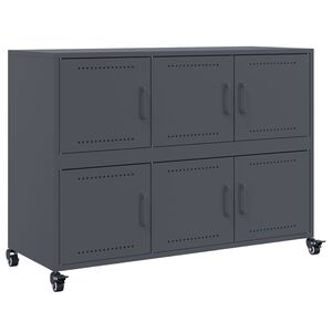 vidaXL Komoda antracit 100,5x39x72 cm od čelika