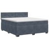 vidaXL Boxspring krevet s madracem Tamnosiva 140 x 190 cm Bar&scaron;un