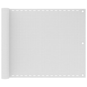 vidaXL Balkonska Za&scaron;tita HDPE 75x400 cm Bijela