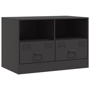 vidaXL TV ormarić crni 67 x 39 x 44 cm čelični