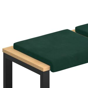 vidaXL Jastučić za klupu 2 kom. Bar&scaron;un Tamnozelena Dubina 35 cm