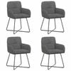 vidaXL Trpezarijske stolice 4 pcs Bar&scaron;un Tamnosiva 59 x 56,5 x 86 cm