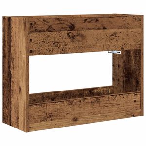 vidaXL Stalak za ki&scaron;obran Staro drvo 65 x 24 x 50 cm Konstruirano drvo