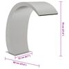 vidaXL Fontana za bazen LED 22 x 60 x 70 cm od nehrđajućeg čelika 304