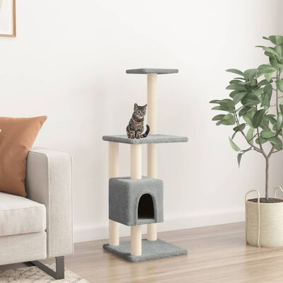 vidaXL Penjalica za mačke sa stupovima za grebanje svjetlosiva 104 cm
