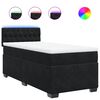 vidaXL Box spring krevet s madracem crni 80 x 200 cm bar&scaron;unasti