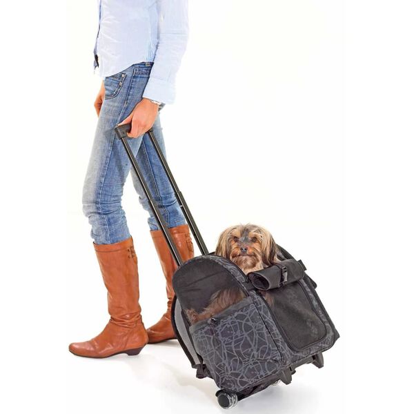 FLAMINGO kolica za kućne ljubimce Izzie crna 32 x 29 x 52 cm 31392