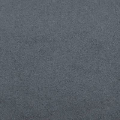 vidaXL Kutna garnitura na razvlačenje tamnosiva 271x140x70 cm baršun