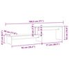 vidaXL Set TV komoda Staro drvo 180 x 30 x 43 cm Konstruirano drvo