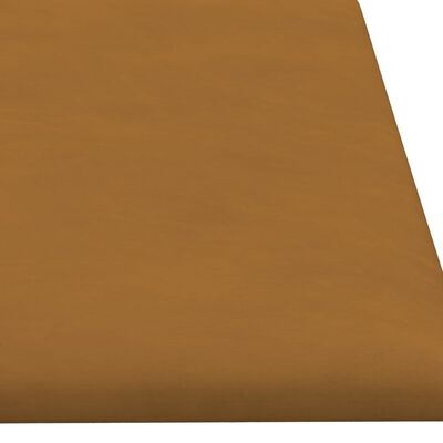 vidaXL Zidne ploče 12 kom smeđe 60 x 15 cm baršunaste 1,08 m²