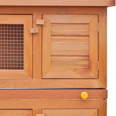 vidaXL Vanjski kavez za male životinje i kućne ljubimce 4 vrata drveni