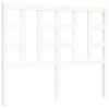 vidaXL Okvir kreveta s uzglavljem bijeli 120 x 200 cm od masivnog drva