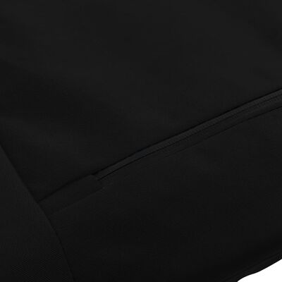 vidaXL Sklopiva ležaljka za sunčanje od tkanine Oxford crna