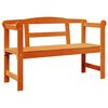 vidaXL Vanjska klupa 2 -Seater 119 x 44 x 76 cm Čvrsto borovo drvo